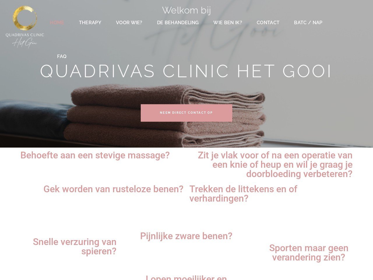 Quadrivas Clinic Het Gooi website