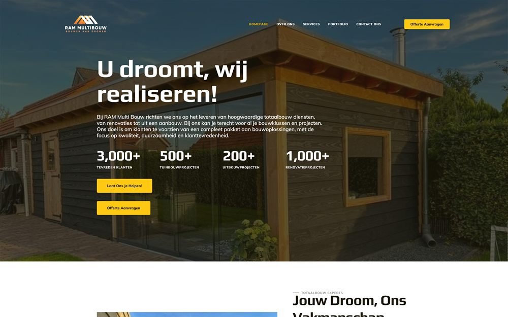 RAM Multibouw website