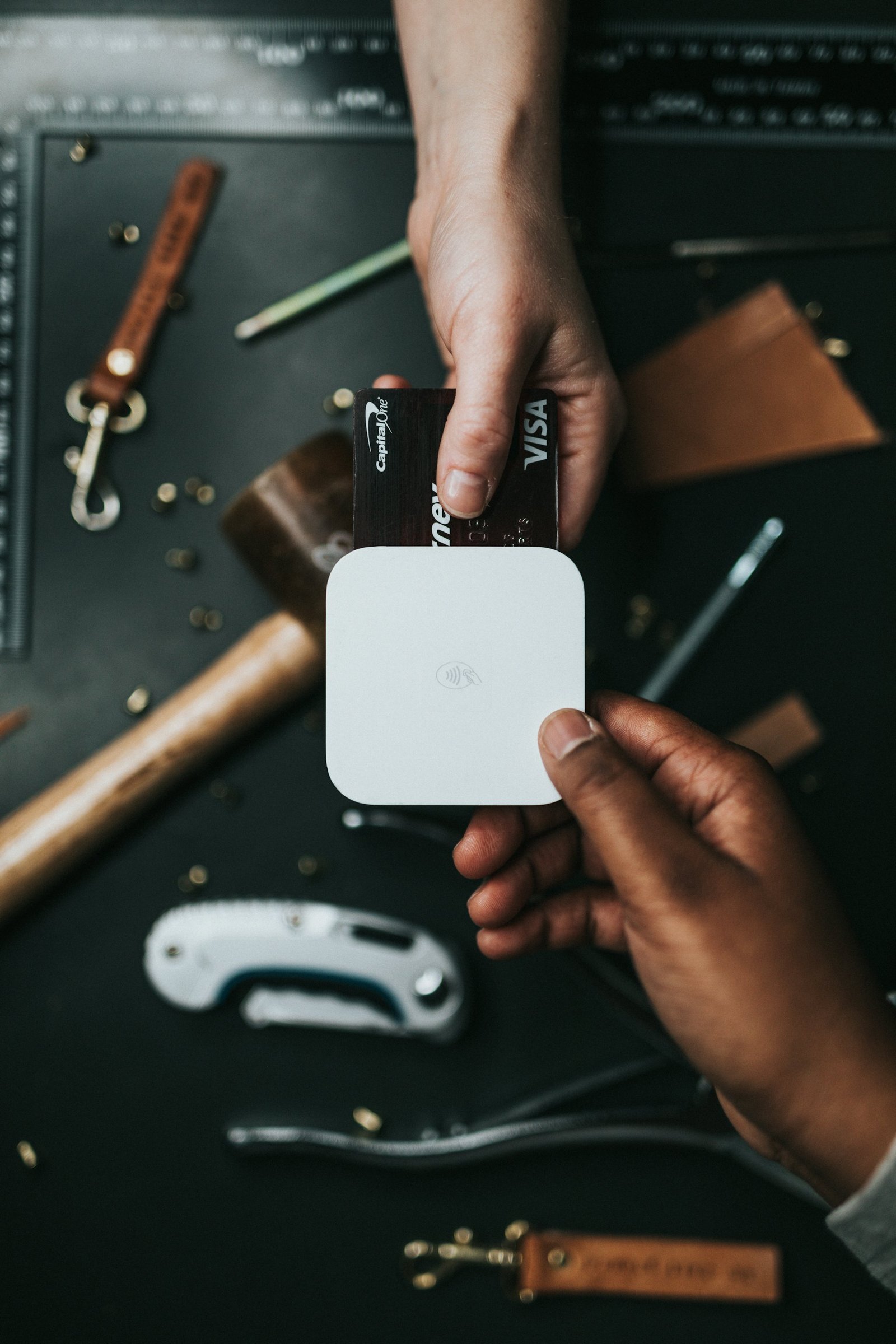 Online betalen met een kaart in een webshop